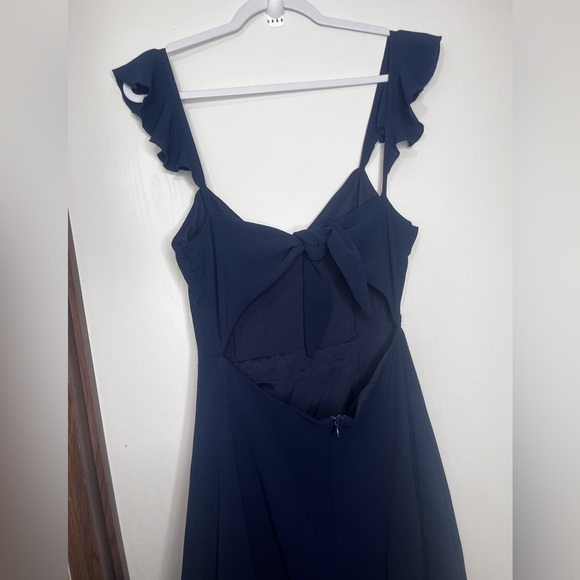Showpo Navy Maxi Dress with Slit - Picture 7 of 10